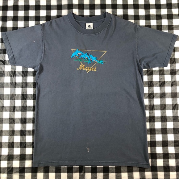 Columbia Other - Columbia Maui Hawaii Dolphins All Embroidered Tee